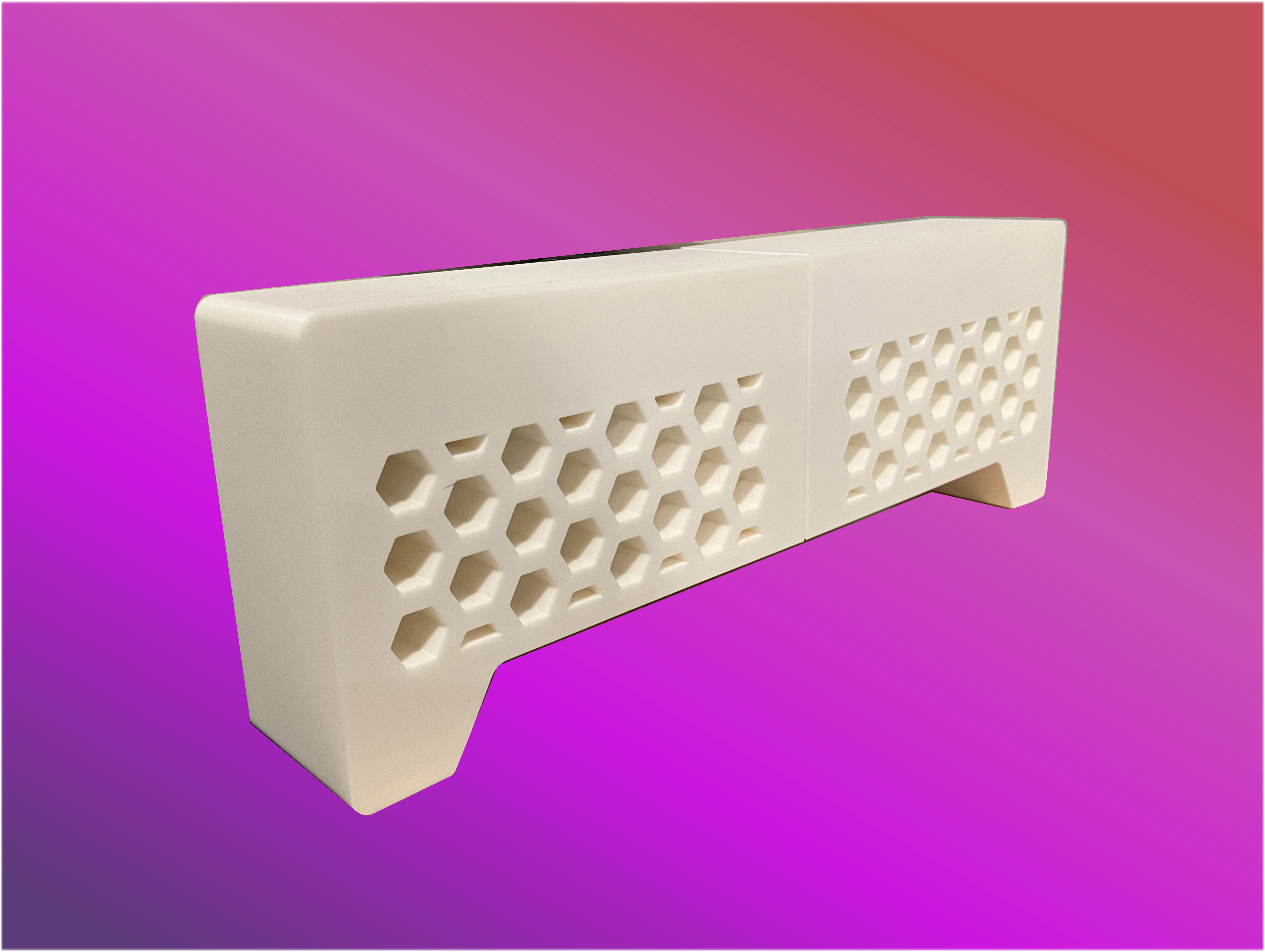 Image of 3d printed monitor stand leg.